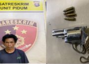 Istri Tagih Hutang, Suami Todongkan Senpi ke Korban, Satreskrim Polres OKI Amankan H