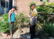 Bhabinkamtibmas Polsek Taman Dampingi Warga Manfaatkan Pekarangan Rumah Untuk Ketahanan Pangan