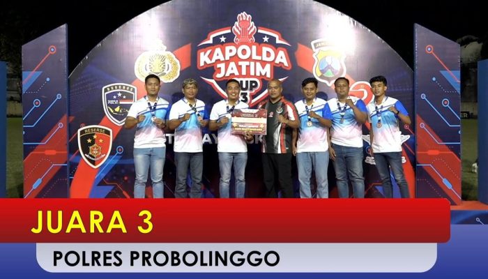 Polres Probolinggo Sabet Juara 3 di Kejuaraan Bulutangkis Kapolda Jatim Cup 2025