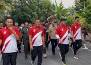 Semarak Hari Bhayangkara ke-79, Polres Lahat Gelar Olahraga Bersama Forkopimda dan Pejabat Daerah