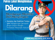 Ops Senpi 2025, Polres Lahat Ajak Warga Serahkan Senjata Api Rakitan Secara Sukarela