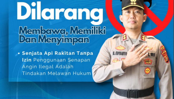Ops Senpi 2025, Polres Lahat Ajak Warga Serahkan Senjata Api Rakitan Secara Sukarela