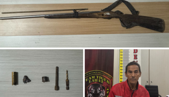 Satreskrim Polres Lahat Amankan Senjata Api Rakitan Dalam Operasi Senpi Musi 2025