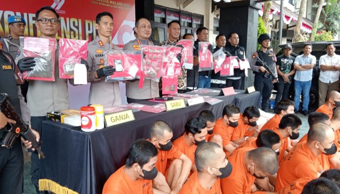 Operasi Senyap Satreskoba Malang Bongkar 111 Kasus, 137 Tersangka