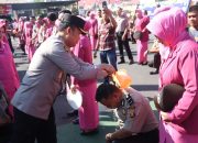 Kapolres Lahat Pimpin Upacara Kenaikan Pangkat 39 Personel, Suasana Haru Iringi Momen Kebanggaan