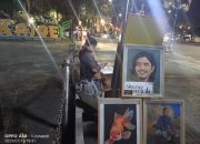 Sketsa di Tengah Keramaian, Pelukis Mengais Rezeki di Gemerlap Kayutangan Heritage Malang
