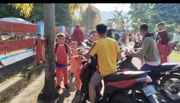 Gempa 3,4 SR Guncang Tapalang, Siswa SDN Galung Panik dan Sekolah Diliburkan