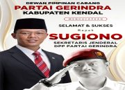 Ketua DPC Gerindra Kendal Ucapkan Selamat kepada Sugiono, Sekjen DPP Partai Gerindra yang Baru