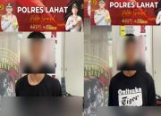 Tim Jagal Polres Lahat Amankan Dua Tersangka Pembobolan Indomaret, Satu Masih Buron