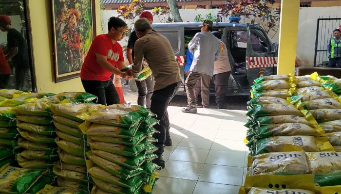 Dukung Ketahanan Pangan, Polresta Malang Kota Salurkan 36 Ton Beras Murah SPHP