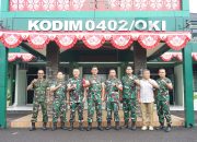 Bangun Kebersamaan, Danbrigif 8/GC Jalin Silaturahmi dengan Kodim 0402/OKI