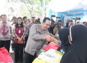 Polda Sumsel, Perum Bulog Sumsel dan Babel Salurkan Beras SPHP