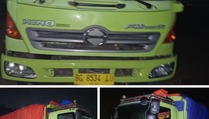Operasi Dini Hari, Polda Sumsel Bekuk Sopir dan Amankan Tronton Bermuatan Batubara Ilegal