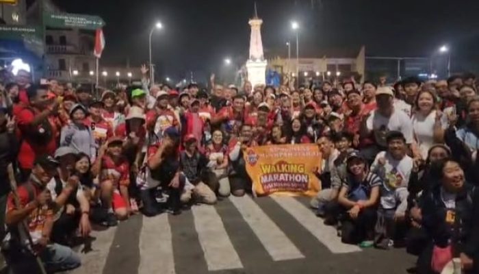 Kebanyakan Peserta ‘Mlampah Ziarah’ dari Tugu ke Sendangsono Berhasil Sampai Finish