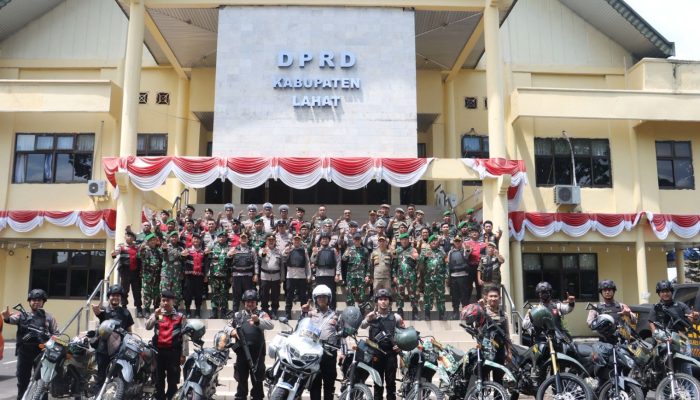 Polres Lahat, TNI Kodim 0405 dan Satpol PP Gelar Patroli Berskala Besar Jaga Kamtibmas