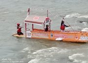 Momentum HUT RI ke-80, Kabupaten Lahat Meriahkan Lomba Rakit Hias di Tepian Sungai Lematang