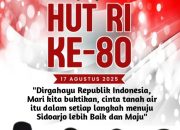 DPRD Kabupaten Sidoarjo Mengucapkan Dirgahayu ke-80 Republik Indonesia