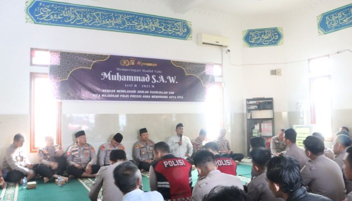 Peringati Maulid Nabi, Polres Lahat Ajak Personel Perkuat Iman dan Profesionalisme