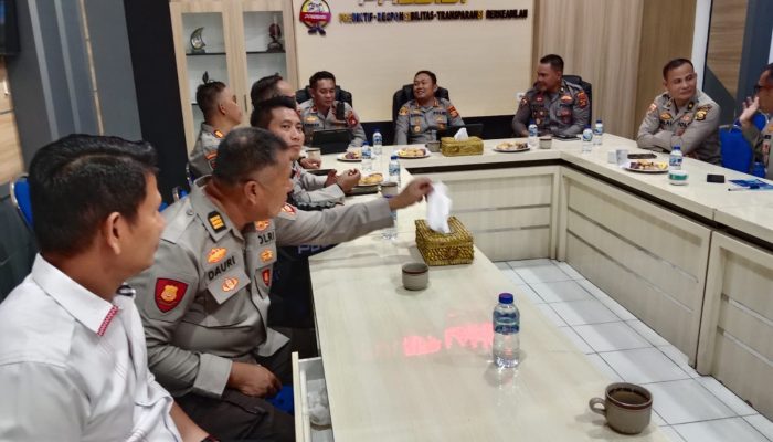 Polres Lahat Ikuti Zoom Anev Bersama Polda Sumsel, Fokus pada Antisipasi Unjuk Rasa