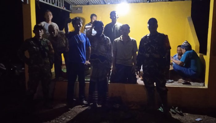 Kodim 0402/OKI Bersama Masyarakat Gelar Patroli Gabungan Jaga Kamtibmas Air Sugihan