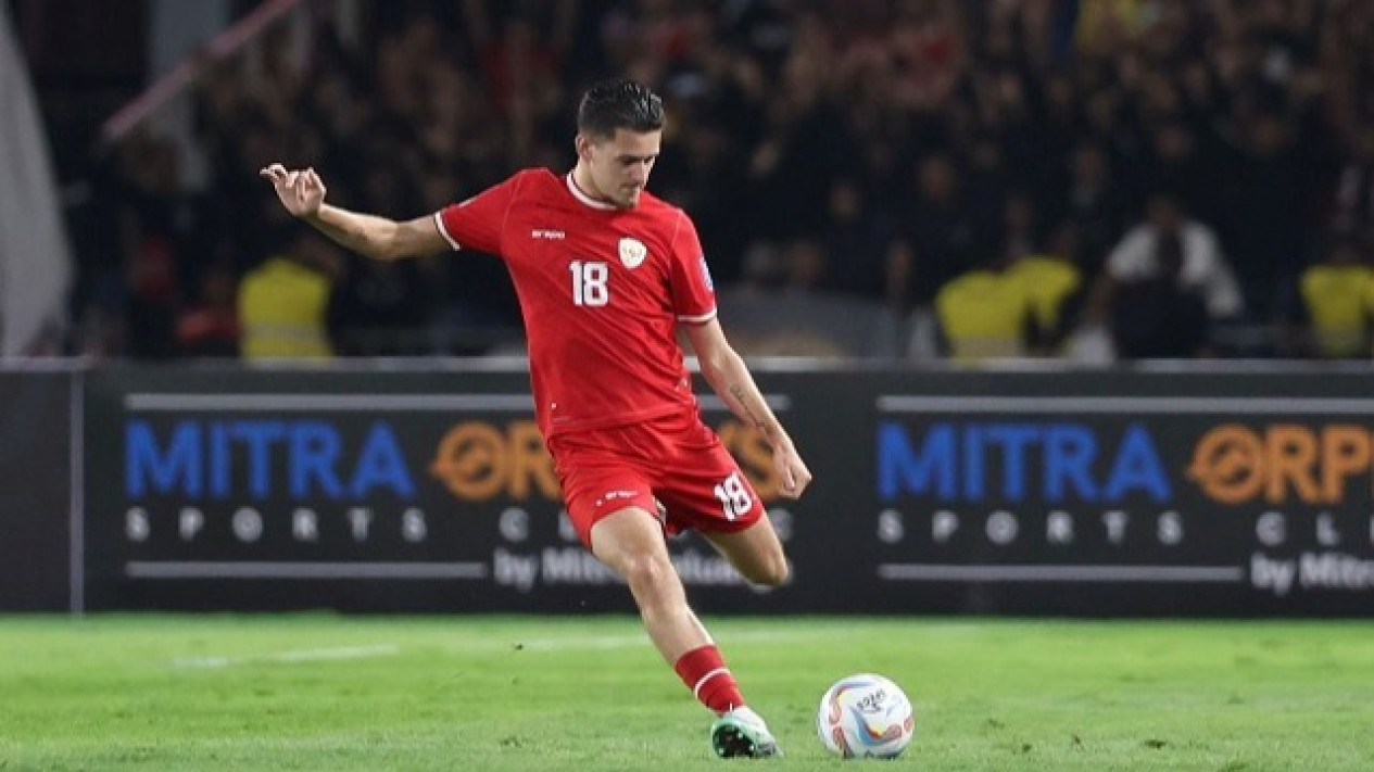 Foto Justin Hubner pada momen pertandingan