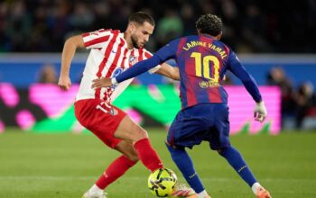 Duel Atletico Madrid vs Barcelona sebagai ilustrasi hasil pertandingan Liga Champions