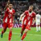 Selebrasi pemain Bayern usai momen penting kontra Real Madrid di Allianz Arena