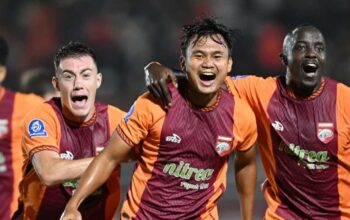 Hasil Liga 1 BRI Super League saat Borneo FC merayakan gol kemenangan