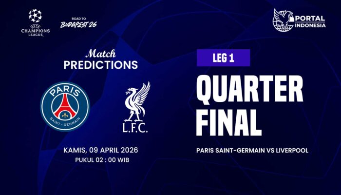 Prediksi Perempat Final Liga Champion: Liverpool vs PSG 9 April, Leg Pertama di Paris yang Bisa Menentukan Arah Duel