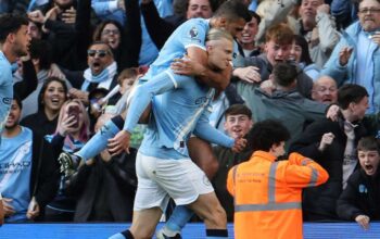 klasemen epl man city selebrasi pemain setelah menang