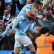 klasemen epl man city selebrasi pemain setelah menang
