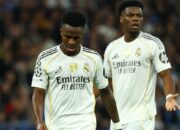 Real Madrid vs Real Betis berakhir 1-1, momen gol telat Hector Bellerin menggagalkan kemenangan Madrid.