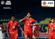 Aksi timnas Indonesia U17 dalam duel ASEAN U17