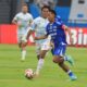 Pemain Persib Bandung dalam laga Liga 1