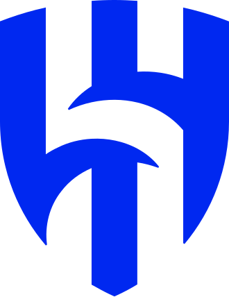 Logo Al Hilal dalam konteks derby Riyadh melawan Al Nassr