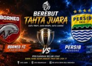 Poster duel Borneo FC dan Persib Bandung dalam perebutan tahta juara Liga 1