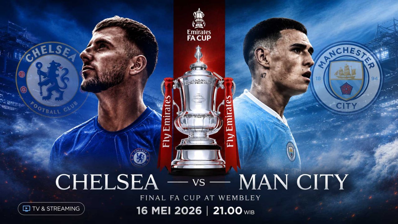 FA Cup final 2026 Chelsea vs Manchester City di Wembley