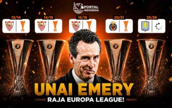 Unai Emery bersama Aston Villa jelang final Europa League dengan rekor empat gelar juara kompetisi Eropa.