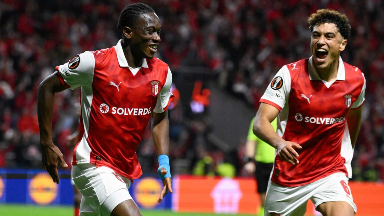 freiburg vs braga pemain Braga merayakan gol