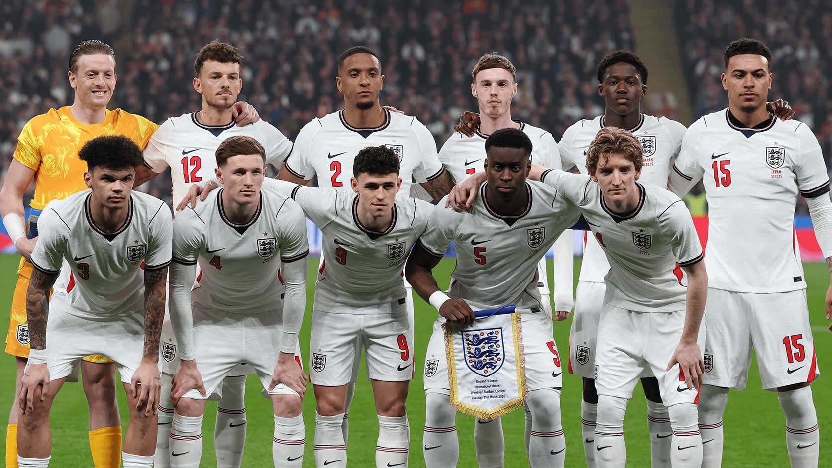 Daftar skuad Timnas Inggris untuk Piala Dunia 2026 yang dipimpin Harry Kane dan Jude Bellingham.