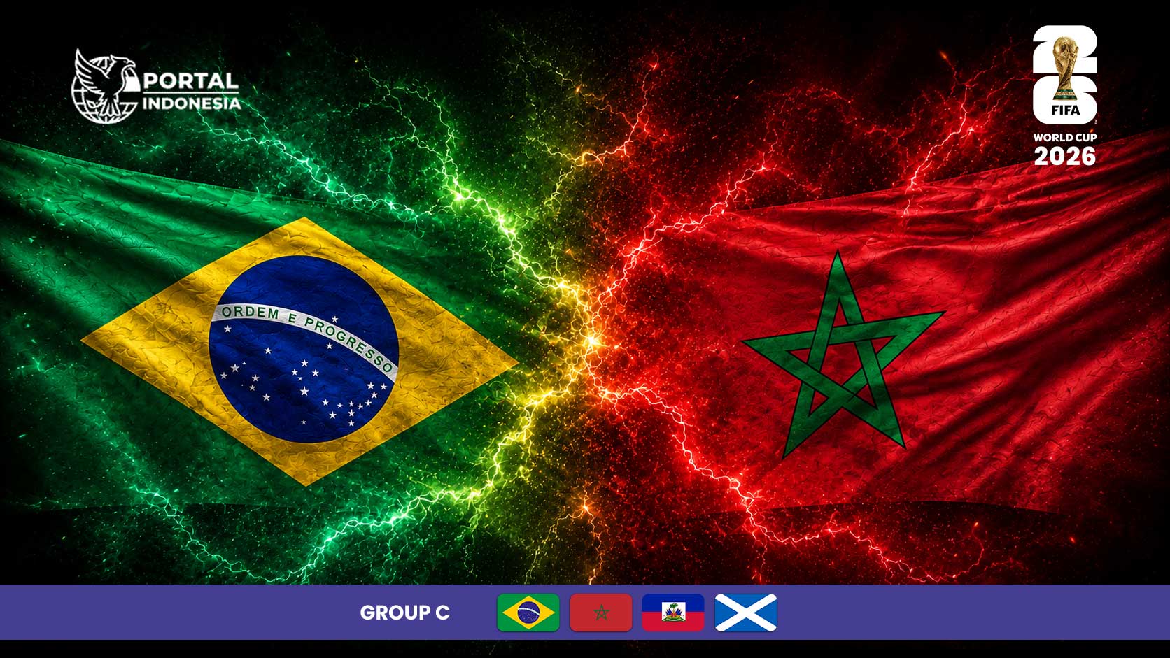 Prediksi Brasil vs Maroko pada laga Grup C Piala Dunia FIFA 2026 yang berlangsung di New York New Jersey Stadium.