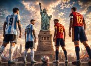 Argentina vs Spanyol pada final Piala Dunia 2026 yang mempertemukan Lionel Messi dan Lamine Yamal.