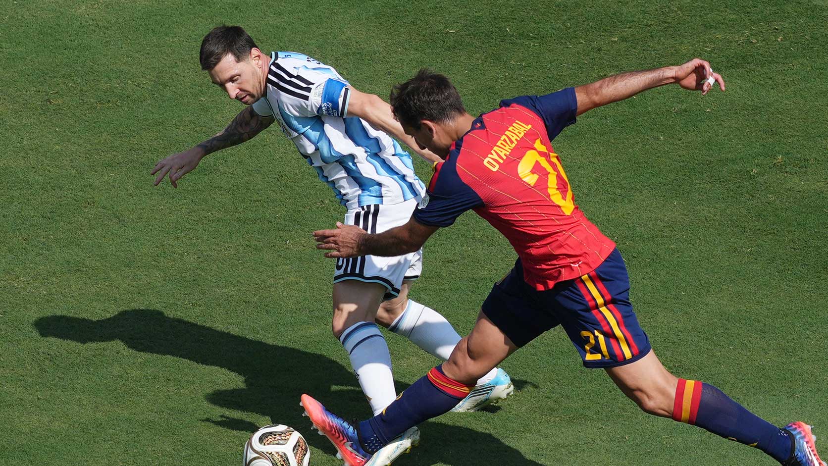 Juara Piala Dunia 2026 Spanyol merayakan kemenangan atas Argentina setelah gol Ferran Torres di final.