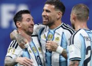 Pemain Argentina merayakan kemenangan comeback pada Piala Dunia 2026 sebagai bukti mental juara Albiceleste.