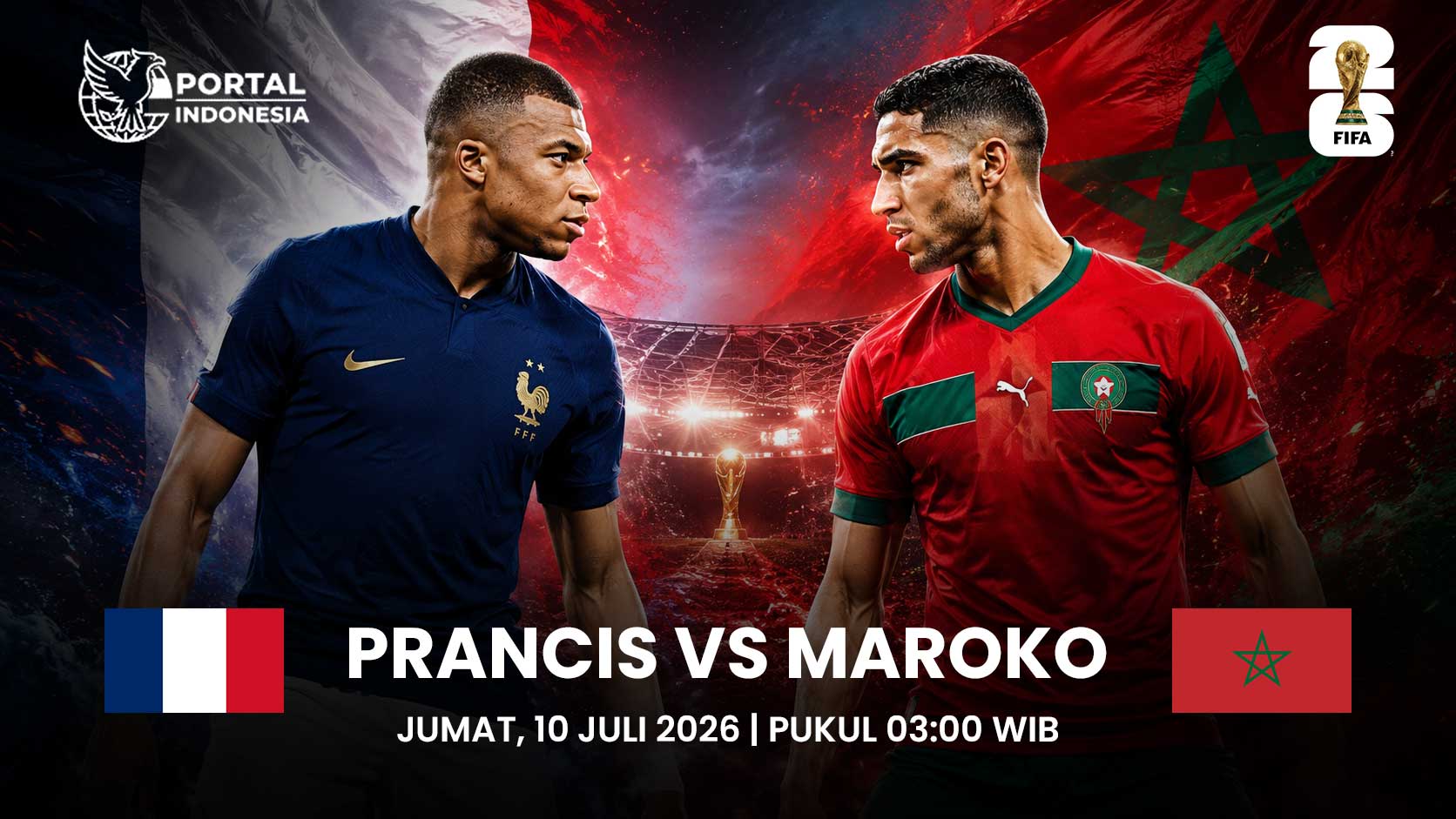 Jadwal Prancis vs Maroko