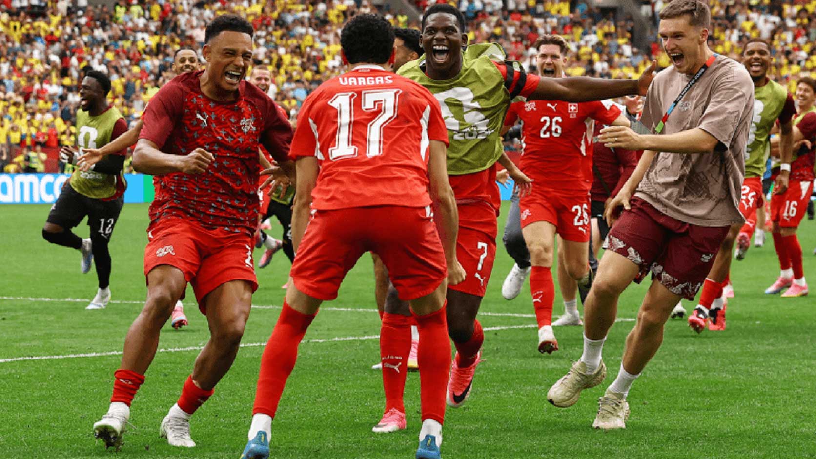 swiss vs kolombia