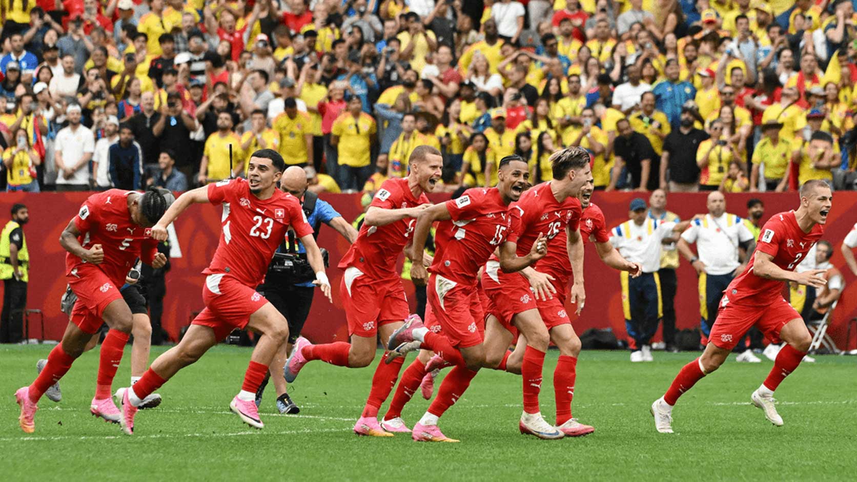 swiss vs kolombia