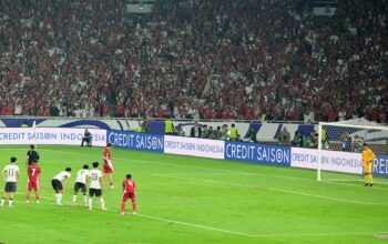 Suasana pertandingan Timnas Indonesia di stadion untuk sorotan final ASEAN Cup